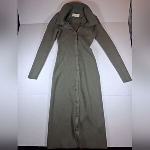 Abercrombie & Fitch Olive Midi Dress